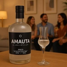 Pisco Amauta Claro + Copa Cata